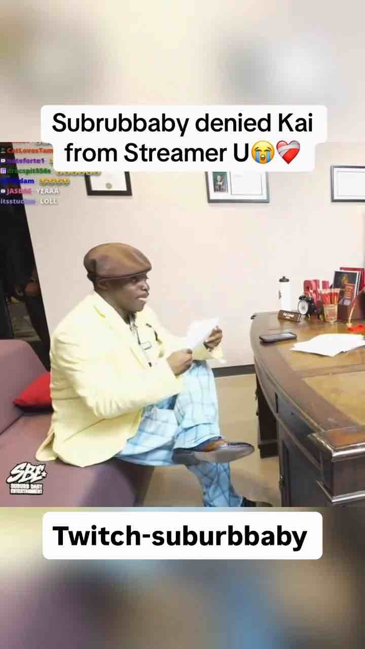 Kai Cenat denied from Streamer University, an institution he made, for not streaming in 9 minths without explanation. Suburbaby stole Kai’s “DENIED” stamp to deny Kai’s forms.